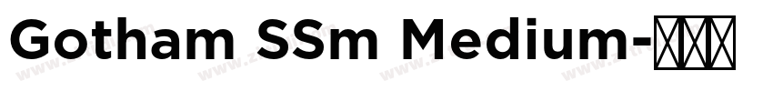 Gotham SSm Medium字体转换